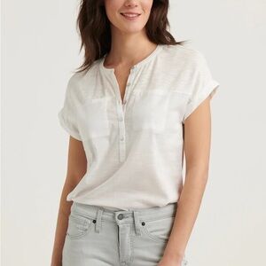 Lucky Brand Ivory Button-Up Shirt